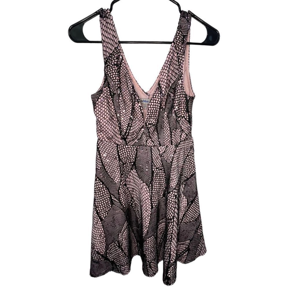 Bailey Blue, Pink and Black Sequin Dress